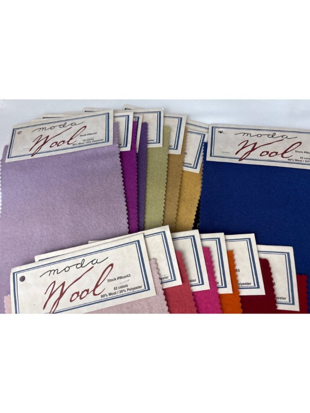 Moda Wool Fabric Swatches Wool Craft Quilting Rug Making - Picture 2 of 11